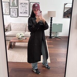 Classic Black Trench Coat